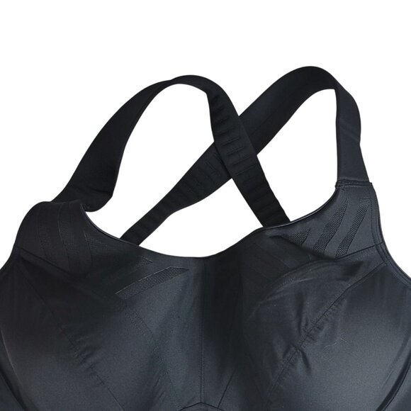 LIVI Underwire Sports Bra Black 46DDD Full Coverage Molded Max Support Wicking - Picture 4 of 13